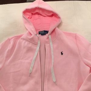 Ralph Lauren Pink Full Zip Hoodie